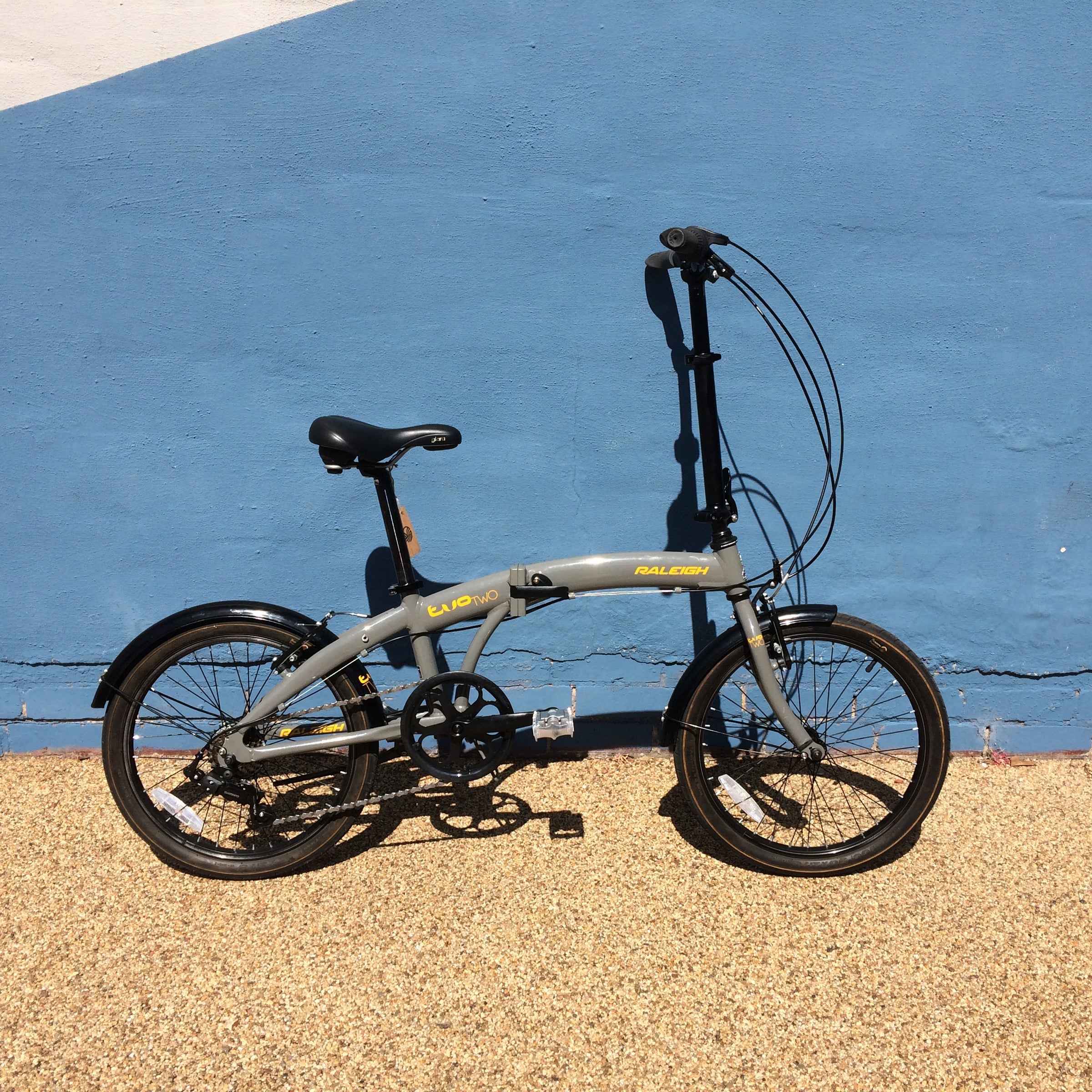 raleigh evo two folding bike